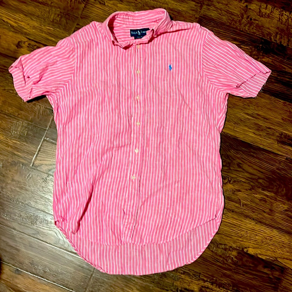 Men’s medium polo button up